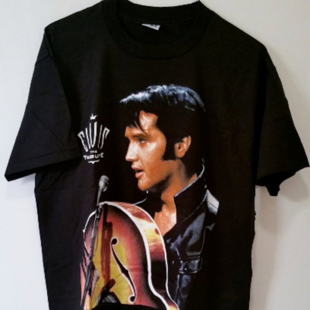ELVIS PRESLEY Shirt The Tribute Concert S/S XL Harrahs  Casino